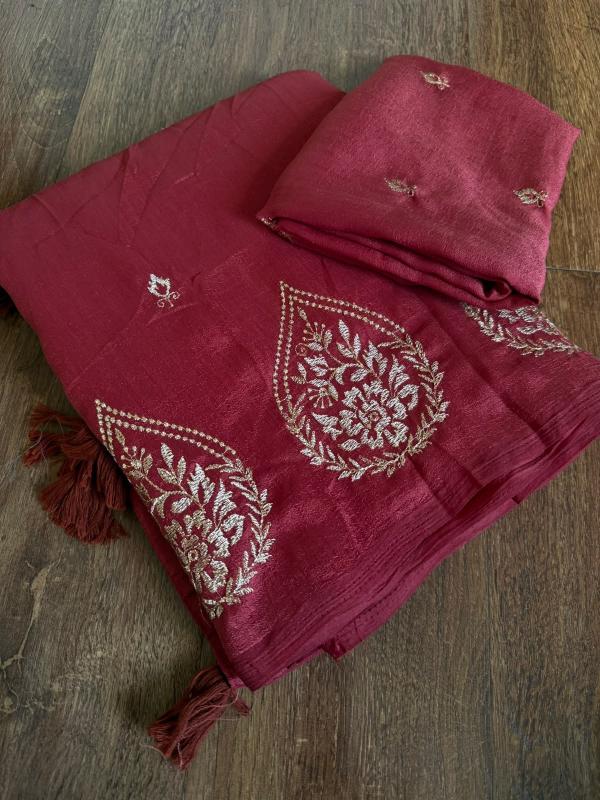 Vastrangan multi emrodairy surat bombay market saree
